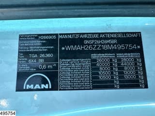 MAN 26 360 6X4, Manual, Steel suspension, Palfinger - Image 7