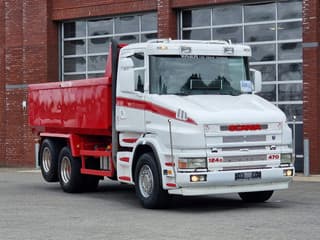 Scania T124-470 6x2 - Tipper - Manual gearbox - Full steel - Robson Drive - New Engine - Torpedo/Hauber - Image 2