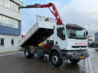 Renault Kerax 260 2006 - 4X2 + HMF 953 K2 CRANE + TIPPER MARREL - EURO 3 - MANUAL - FULL STEEL SUSP. afbeelding 3