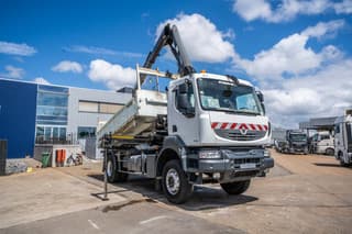 Renault KERAX 370 DXI + TRI BENNE+HIAB 16t/m + 2 EXT - Image 2