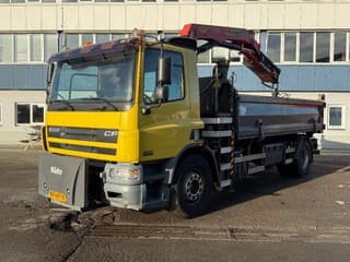 DAF CF 75.250 2004 - 4X2 + PALFINGER PK10000 + 3-SIDE TIPPER 12 TON afbeelding 13