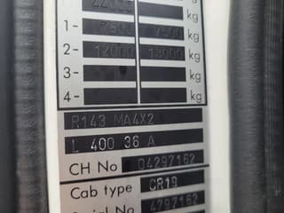Scania R 1990 - R143-400 V8 Topline MA4X2 steel/air 10-gears afbeelding 10
