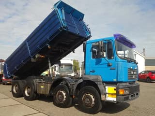 MAN 41-414 MEILLER KIPPER 8X4,MANUAL POMP