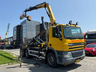DAF CF 85.410 6X4 - EURO 5 + PALFINGER PK15500 + REMOTE + PALFINGER HOOK