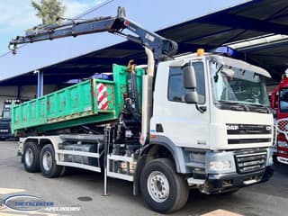 DAF CF 85.410 ATE, Hiab 166, 6x4 Big axle, Steel spring TC10956