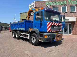 MAN FE 33.410 6X4 KRAAN + KIPPER  EURO 2 BLADGEVEERD - Image 25