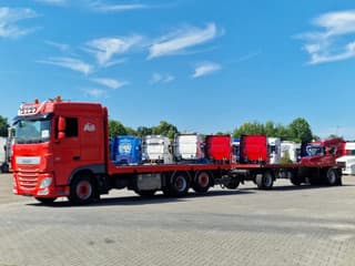 DAF 410 6x2 SpaceCab - Flatbed - Euro 6 + 2 axle trailer BPW - Image 3