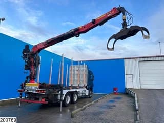 DAF XF 530 6x4, Wood transport, Retarder, Loglift ET450 - Image 9