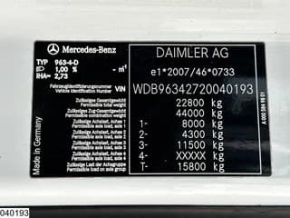 Mercedes-Benz 2443 6x2, EURO 6, RHD, ADR, Hydraulic - Image 8