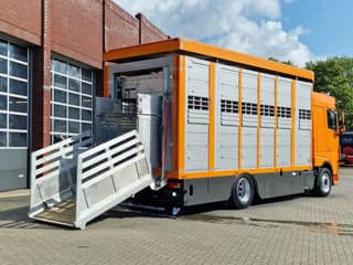 DAF 530 4x2 - Livestock Menke + 2018 Menke trailer 2 deck - Water + Ventilation - Lifting roof - Image 25