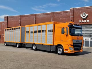DAF 530 4x2 - Livestock Menke + 2018 Menke trailer 2 deck - Water + Ventilation - Lifting roof - Image 2
