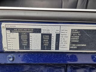 Scania R560 V8 Highline 6x2 - Show truck - Manual gearbox - 2.90 WB - PTO/Hydraulic - Double glazed - Image 26