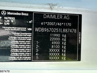 Mercedes-Benz Atego 2014 - 1221 EURO 6, MBB, Carrier Xarios 6 afbeelding 5