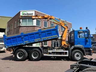 MAN FE 33.410 6X4 KRAAN + KIPPER  EURO 2 BLADGEVEERD - Image 4