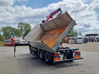 MAN 26.360 6x4 Hydrodrive / Crane HMF1920K-RCS / 3 way tipper HMF / Low KM 110.700! - Image 6