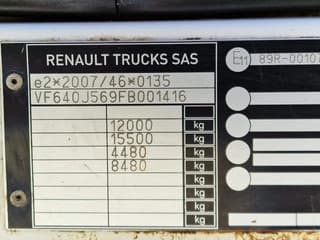 Renault 12.250 4x2 - Box - Loadlift 1.500 KG - A/C - Euro 6 - Automatic - Camera system - Image 20