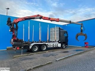 DAF XF 530 6x4, Wood transport, Retarder, Loglift ET450 - Image 8