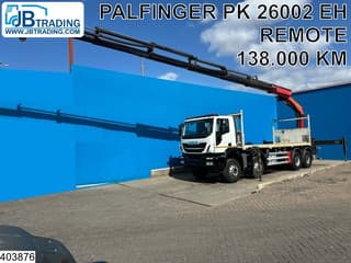 Iveco Stralis 360 8x4, EURO 6, Palfinger, Remote, Steel suspenion