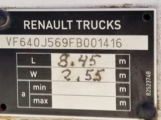 Renault 12.250 4x2 - Box - Loadlift 1.500 KG - A/C - Euro 6 - Automatic - Camera system - Image 21