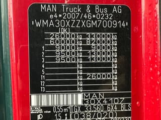 MAN 33.560 6X4 ONLY 290400 KM, 113 TON - Image 19