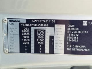 Scania R410 Highline 6x2 - Curtain sider - Retarder - Night clima - Forklift connection - Image 24