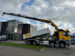 Mercedes-Benz 8X4 + EURO 6 + FASSI F315 + REMOTE + KIPPER + STEERING AXLE - Image 3