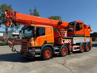 Scania P P380 8X4 + FAUN HK40 + FLYJIB + BALLASTBL. 6,9 TON - 4.305 HOURS