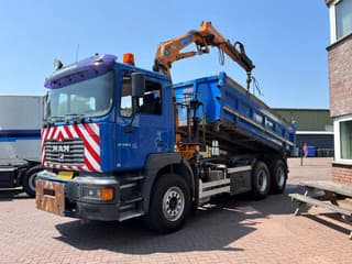 MAN FE 33.410 6X4 KRAAN + KIPPER  EURO 2 BLADGEVEERD - Image 2