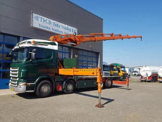 Scania R R420 8x2 HIAB 800E-7 Hipro 80 ton/meter Winch Retarder