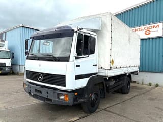 Mercedes-Benz LK 914 (6-CILINDER) WITH TENT BOX (MANUAL GEARBOX / FULL STEEL SUSPENSION / LOADING PLATFORM)