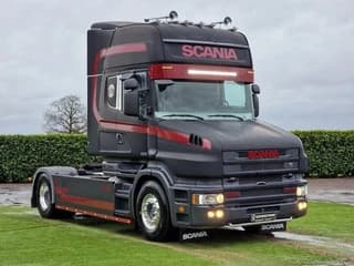 Scania T164-580 V8 Topline 4x2 - Original Torpedo/Hauber - Retarder - 4.70 WB - PTO/Hydraulic - Light bar - Leather seats - Thumbnail 1