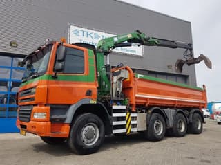 GINAF X 4343 TS 8x6 Kipper kraan HMF 2020 dump truck