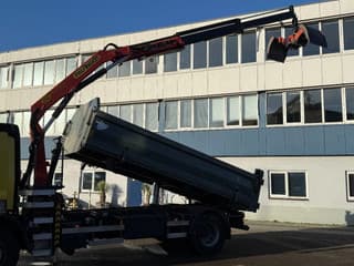 DAF CF 75.250 2004 - 4X2 + PALFINGER PK10000 + 3-SIDE TIPPER 12 TON afbeelding 3