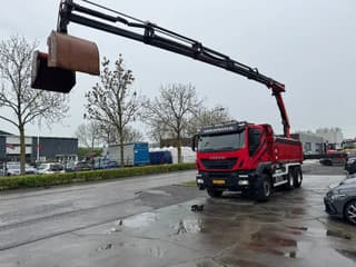 Iveco 500 6X4 EURO 6 KIPPER + PALFINGER PK18002 FULL STEEL - Thumbnail 1