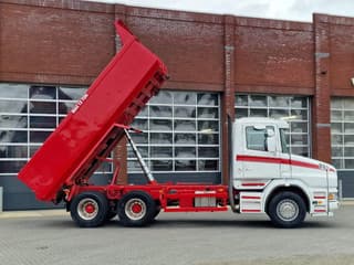 Scania T124-470 6x2 - Tipper - Manual gearbox - Full steel - Robson Drive - New Engine - Torpedo/Hauber - Image 9