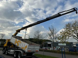 Mercedes-Benz 8X4 + EURO 6 + FASSI F315 + REMOTE + KIPPER + STEERING AXLE - Image 4