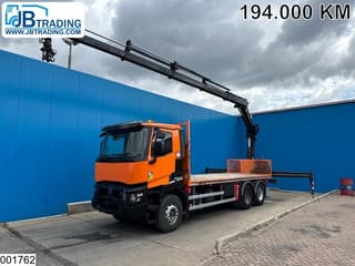 Renault C 380 6X4, EURO 6, HIAB, Remote, Steel suspension