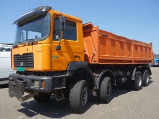 MAN 35-464 8x8 meiller kipper manual diesel pomp