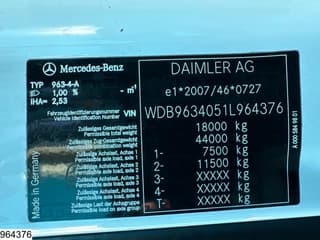 Mercedes-Benz 1843 EURO 6, Hydrauliek, Retarder, LOHR - Image 7