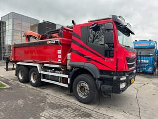 Iveco 500 6X4 EURO 6 KIPPER + PALFINGER PK18002 FULL STEEL - Image 15