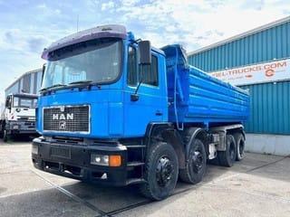 MAN 8X4 FULL STEEL KIPPER (EURO 2 / ZF16 MANUAL GEARBOX / ZF-INTARDER / FULL STEEL SUSPENSION / REDUCTION AXLES) - Image 1