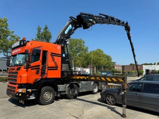 Scania R560 V8 8X2 + EFFER CRANE 1550 6S + FLYJIP 6XHYDR + REMOTE + WINCH - Image 1