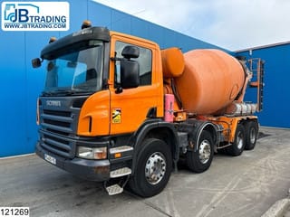 Scania 380 8X4, Manual, Steel suspension, Stetter 8M3 - Image 1