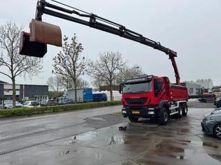 Iveco 500 6X4 EURO 6 KIPPER + PALFINGER PK18002 FULL STEEL - Image 1