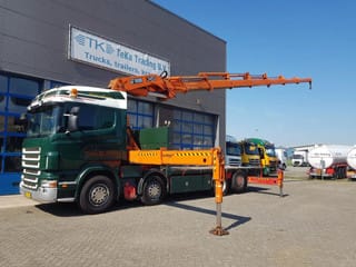 Scania R420 8x2 HIAB 800E-7 Hipro 80 ton/meter Winch Retarder - Image 1