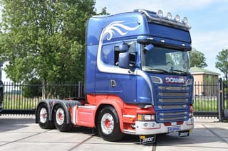 Scania R520 V8 TL 6x2/4MNB - RETARDER - FULL AIR - PARK. AIRCO - 2 x FUEL TANKS - ALCOA DURA BRIGHT - GOOD CONDITION - - Image 1