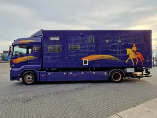 MAN TGA 2008 - 18.360 4x2 - Horse truck + full camper - 4 seats - Loadramp - Automatic gearbox afbeelding 5