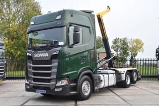 Scania S S500 NGS 6x2*4 - HOOKLIFT - RETARDER - 375 TKM - PARK. AIRCO - WHEELBASE: 475 CM - PTO - EXCELLENT CONDITION -