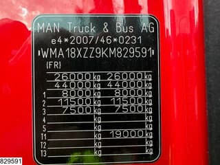 MAN 26 460 6x2, EURO 6, Combi, Retarder, Lifitng roof - Image 7